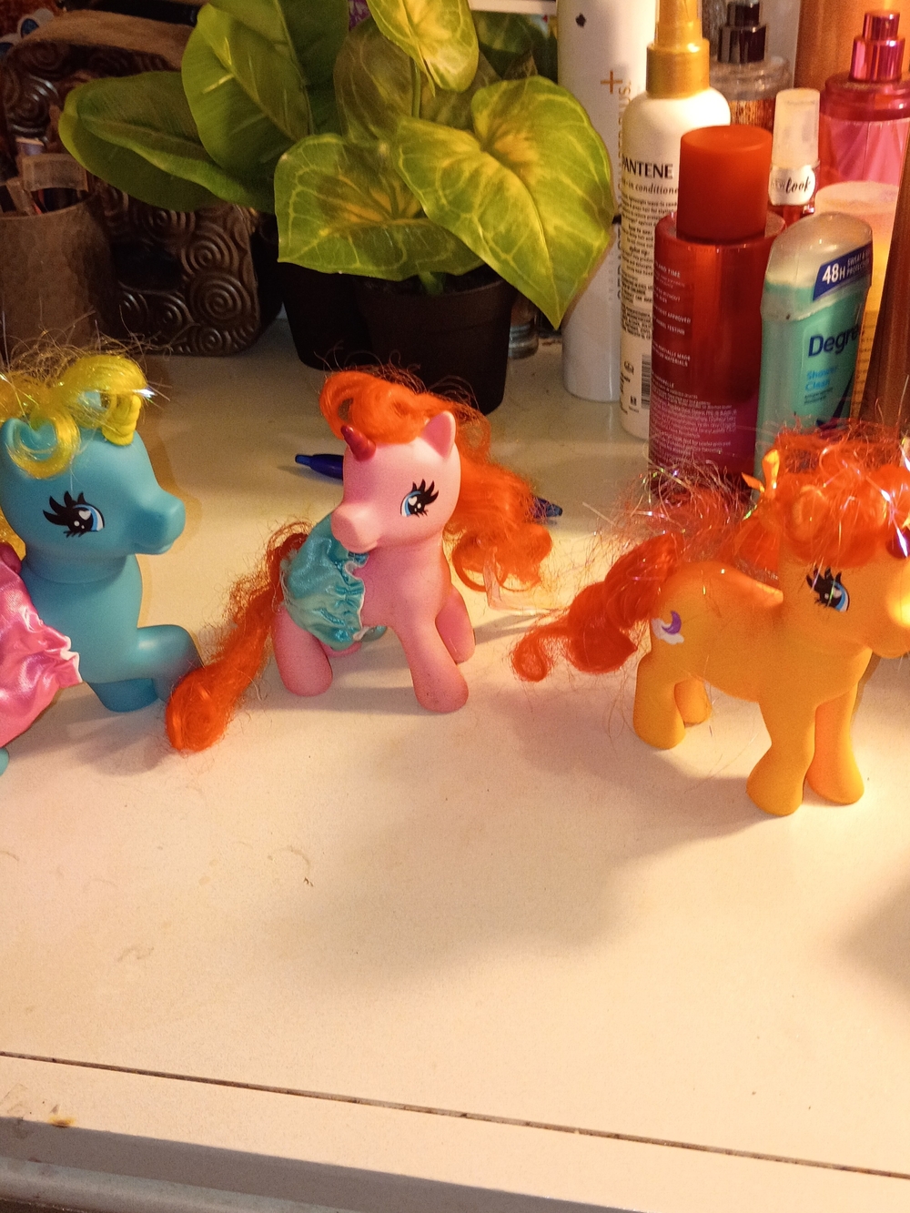 My Little Pony Trio with Orange Manes — Pink, Orange & Blue Bodies